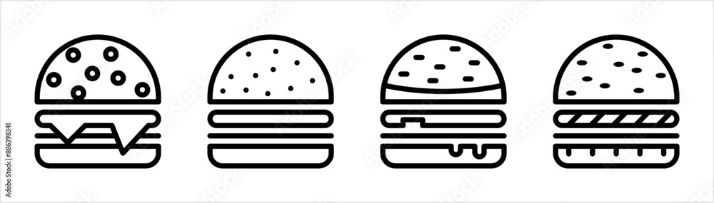 Canvas Prints burger icon m_2407001