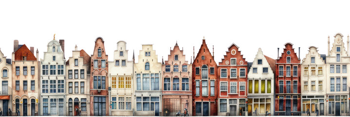 Fototapeta premium PNG Belgium architecture cityscape panoramic.
