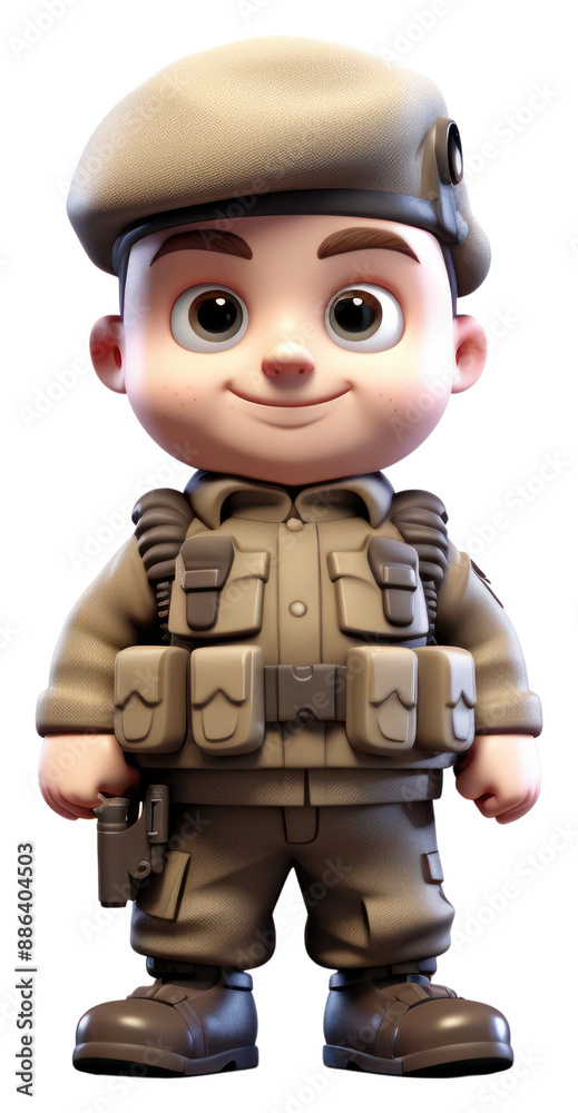 Canvas Prints png soldier cartoon toy white background.