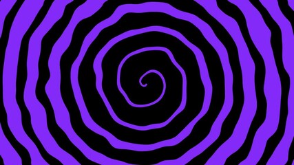 Abstract psychedelic swirl line vortex loop motion background, Abstract infinite hypnotic spiral seamless animation