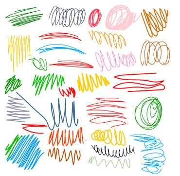 doodle crayon scrible textura hand drawn color