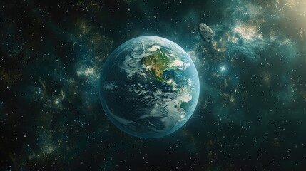 Space Peril: Asteroid Near Earth's Orbit