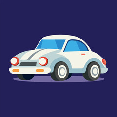 Retro Cartoon Car Illustration
