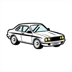 Classic Vintage Car Drawing