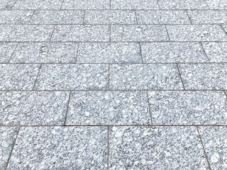 タイル敷きの舗装路