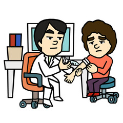 注射　イラスト