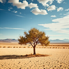 Obraz premium tree in the desert