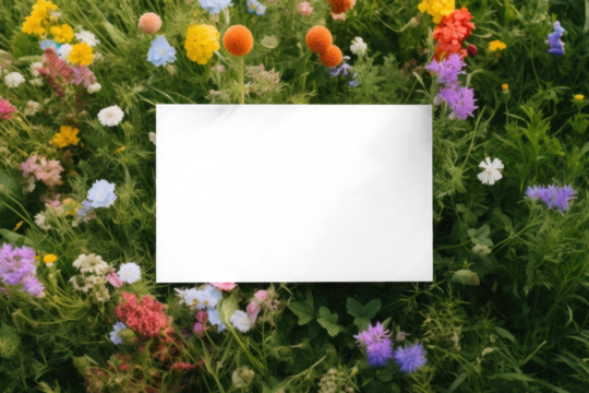 Invitation card png mockup, transparent design