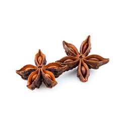 star anise isolated on white background
