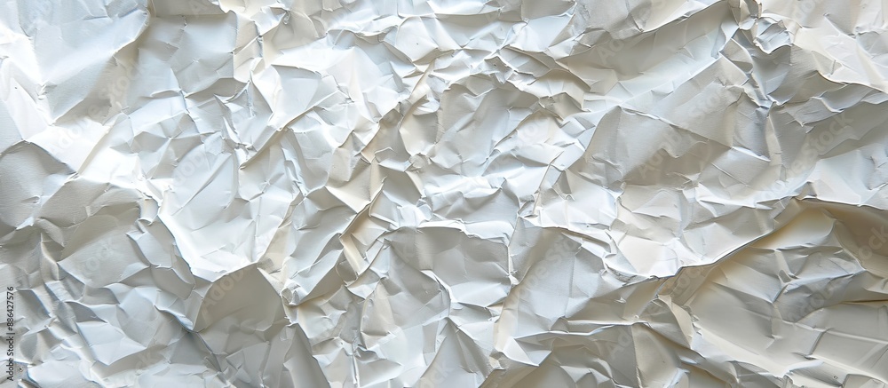 Fototapete texture and background of crumpled paper material with copy space image