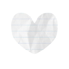 Heart shaped paper collage