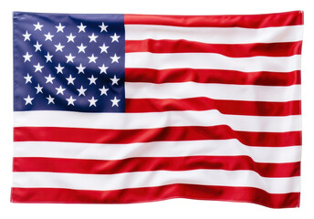 Obraz premium PNG Flag of the United States of America flag white white background.