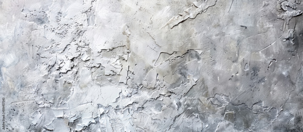 Poster close up photo of a grey concrete wall with a rough texture and a painted grey color background prov