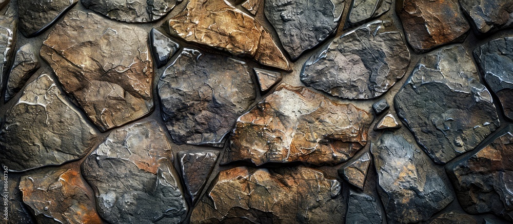 Aufkleber Texture of stone background in a copy space image