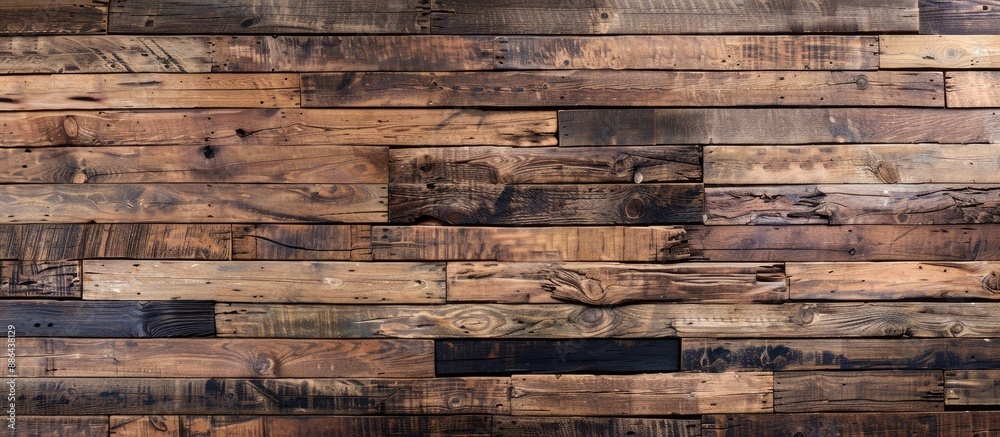Leinwandbilder vintage wooden wall plank with a natural pattern ideal for design projects due to its old charm as a