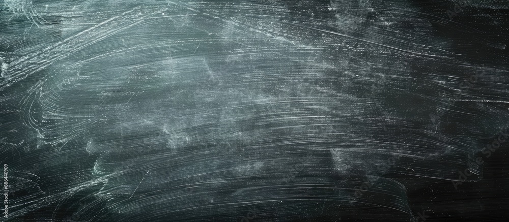 Poster Chalk smudges on blackboard creating a textured background leaving copy space image