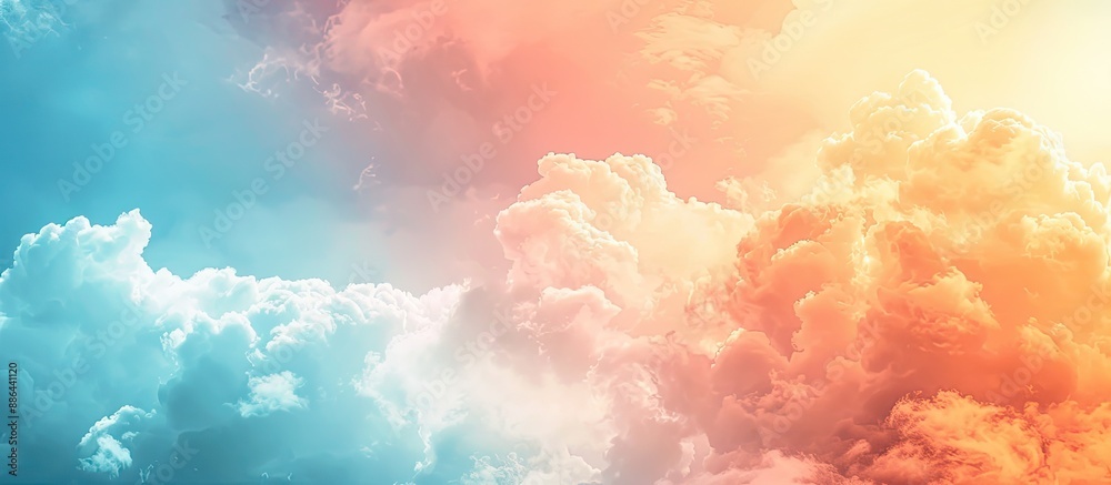 Poster sky backdrop with copy space image