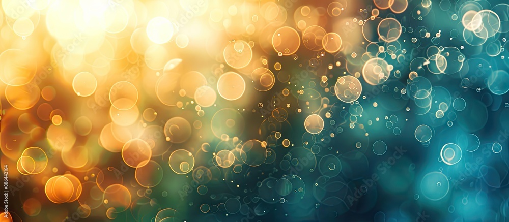 Aufkleber Bokeh background with abstract texture creating a soft glowing effect perfect as a copy space image