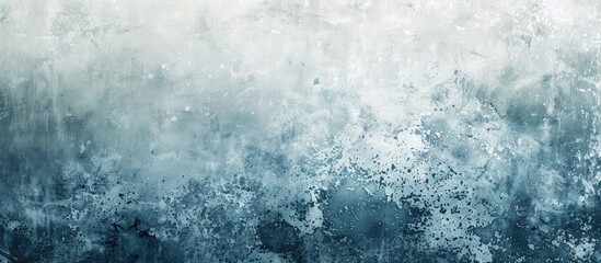 Obraz premium Panoramic abstract decorative background in grunge shades of grey and blue with a wide angle rough stylized mystic texture perfect for designs with a copy space image