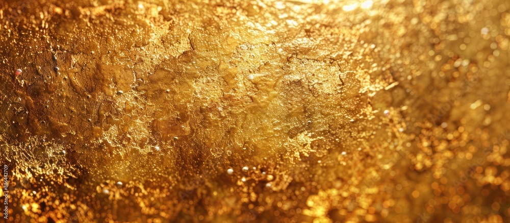 Leinwandbilder Abstract gold wallpaper with a shiny texture suitable as a background for images. with copy space image. Place for adding text or design