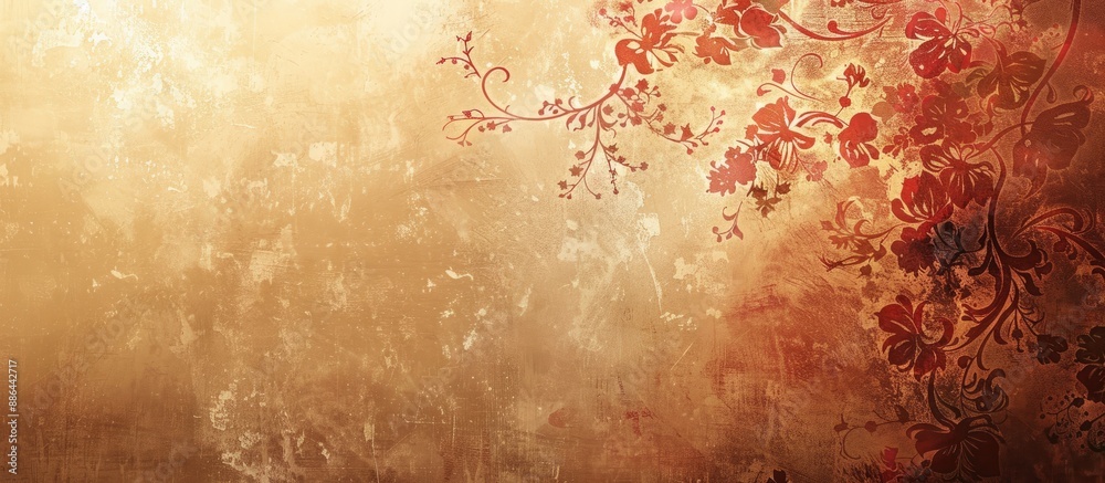 Aufkleber An elegant backdrop with a charming design ideal for a copy space image