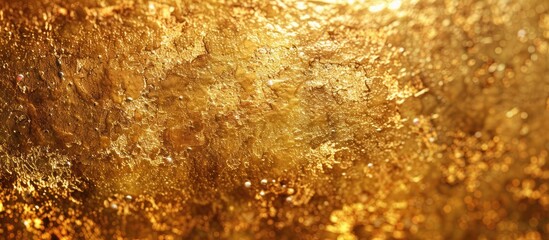 Abstract gold wallpaper with a shiny texture suitable as a background for images. with copy space image. Place for adding text or design