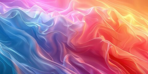 Fototapeta premium Abstract Colorful Draped Fabric