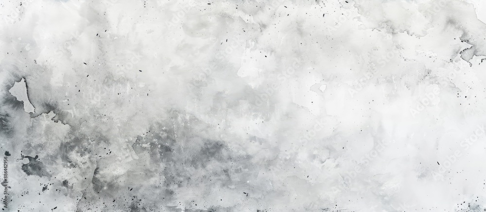 Aufkleber Watercolor background in light gray hue with a textured stained appearance suitable for use as a copy space image