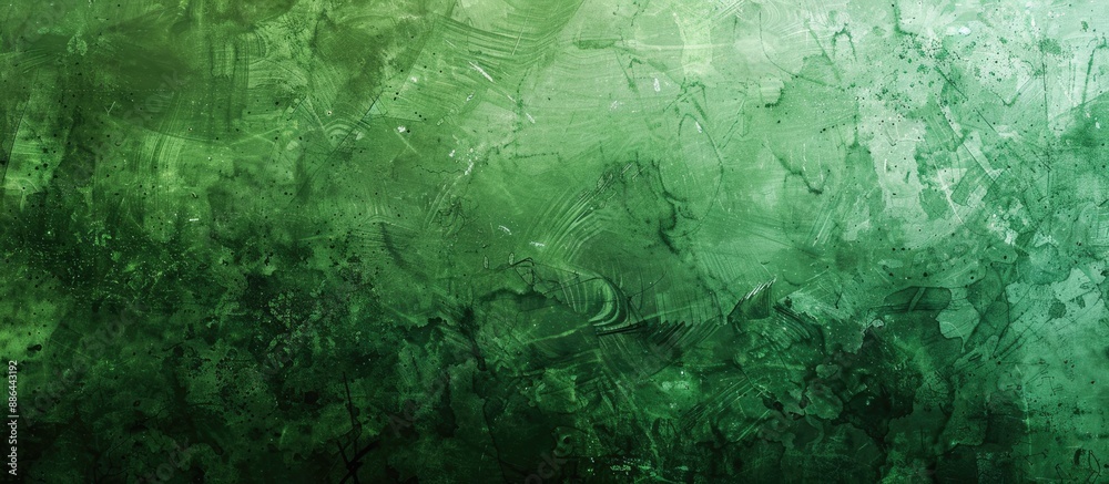 Poster grunge background in green hues with copy space image