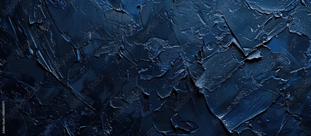 Aufkleber artistic navy blue stucco wall background with a rough stylized texture for a decorative and abstrac