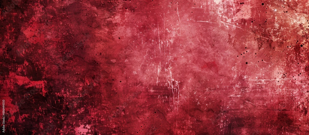 Poster Grunge texture with a red hue suitable for a copy space image
