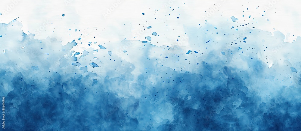 Poster blue watercolor background providing copy space image with abstract texture