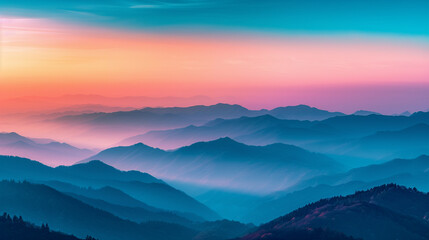 Obraz premium sunrise in the mountains