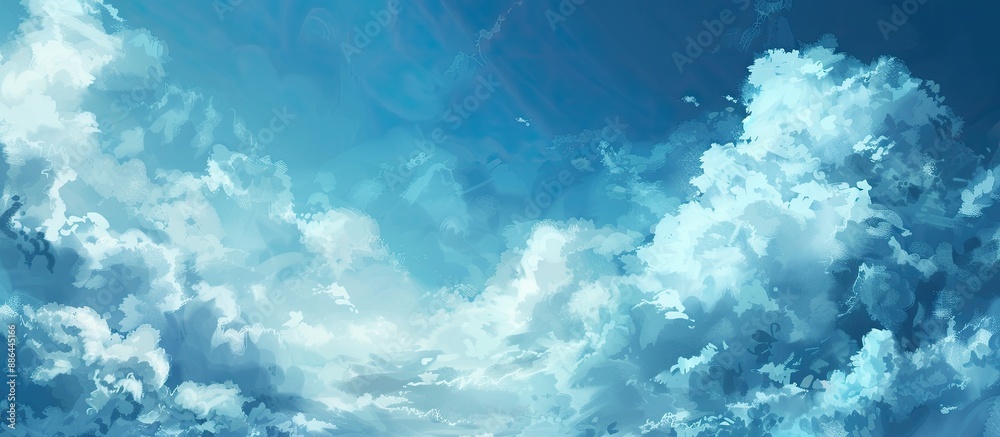 Aufkleber abstract background with a cloudy blue sky providing ample copy space image