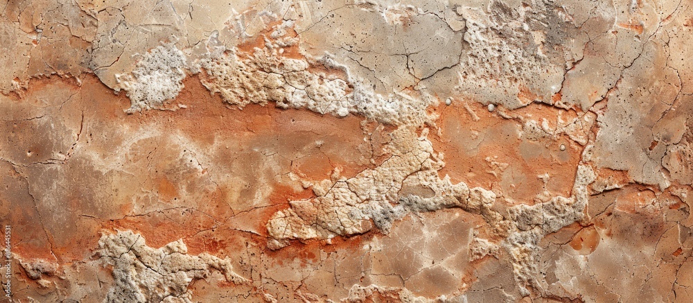 Leinwandbilder travertine textured reddish brown structure with fractures and gray spots a natural material showcas