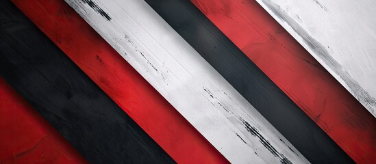 Artistic color pattern of diagonal backdrop with alternating dark and light shades red black white perfect for a poster with ample copy space image