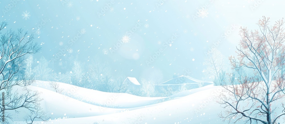 Aufkleber background featuring winter scenery with copy space image