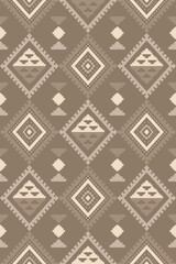 Southwest geometric seamless patterns Aztec Navajo Native American tribal ethnic colorful for textile printing