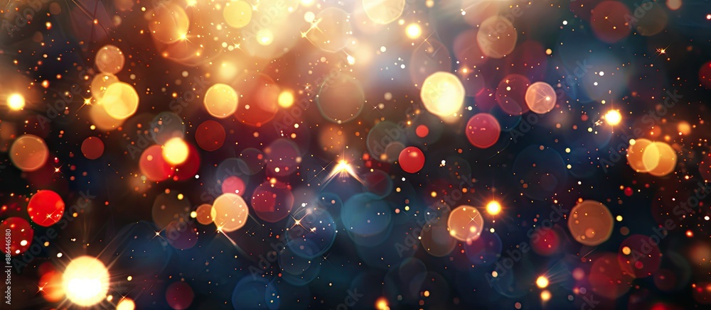 Aufkleber blurred festive lights create a sparkling background perfect for holidays and parties providing an i
