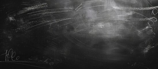 Chalk smudges on blackboard creating a textured background leaving copy space image