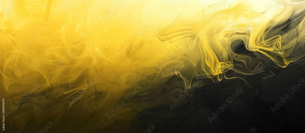 Leinwandbilder gradient abstract art background features light yellow and black colors with copy space image