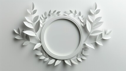 Simple white paper cut art icon of a certificate, symbolizing investment bonds, placed on a clean white background.