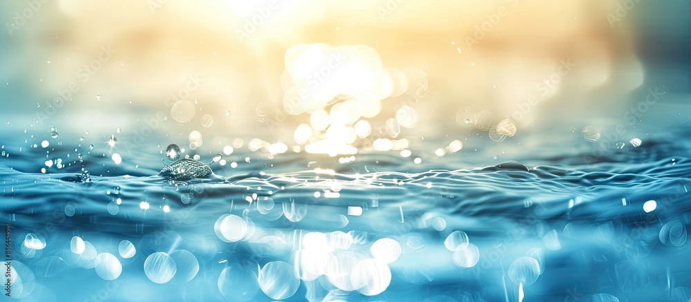 Aufkleber soft morning lighting background with a blurred soft focus effect resembling water ideal for copy sp