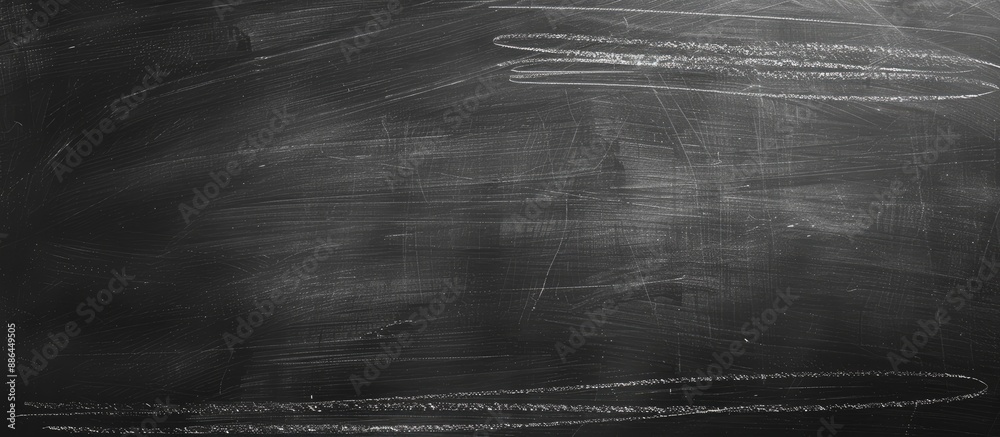 Poster Clean blackboard with erased chalk marks providing a backdrop or space for text on a chalkboard or for a background image. with copy space image. Place for adding text or design