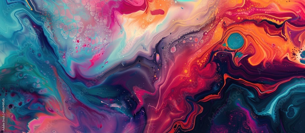 Poster abstract art backgrounds featuring a digital structure of painting with copy space image