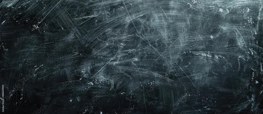 Aufkleber Beautiful black chalkboard with abstract erased chalk design ideal for adding text advertising or promoting products with a business concept copy space image