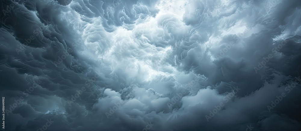 Aufkleber Cloudy sky providing a background with plenty of copy space image