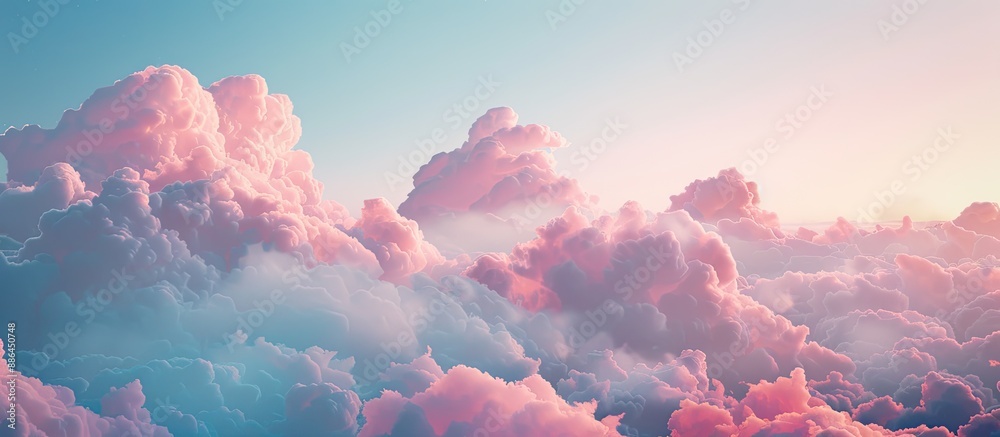 Poster A landscape advertisement featuring a copy space image set against a backdrop of sky and clouds
