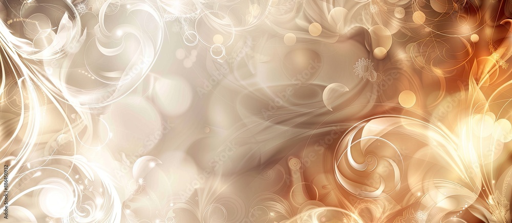 Fototapete elegant abstract backdrop with swirls and copy space image