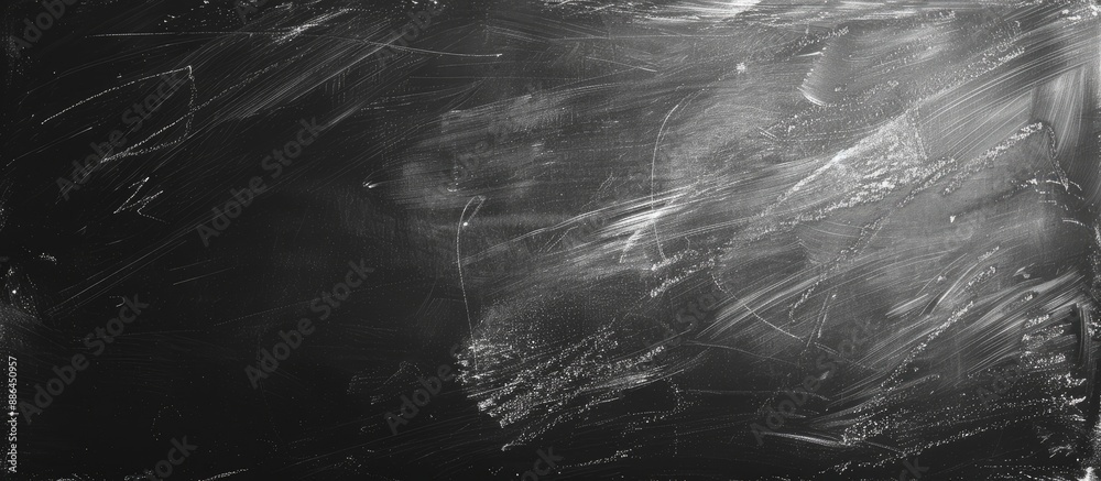 Poster Chalk smudges on blackboard creating a textured background leaving copy space image